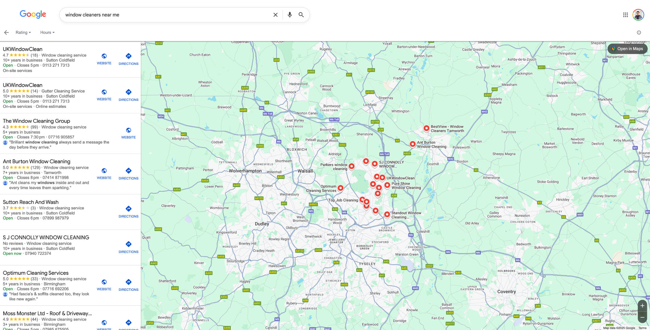 Google Map Pack Sutton Coldfield Google Map Pack Sutton Coldfield